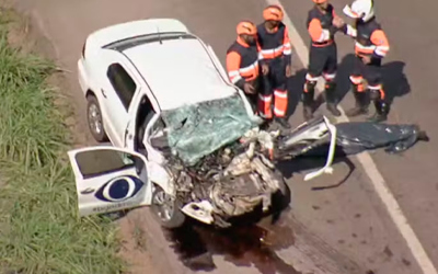 Cinegrafista da Band morre e repórter fica gravemente ferida em acidente em MG
