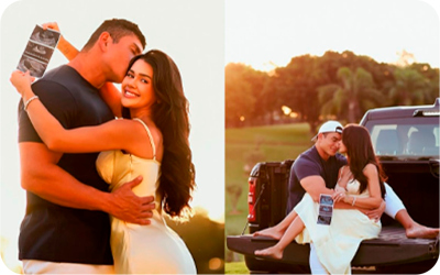 Franciny Ehlke anuncia primeira gravidez com marido bilionário