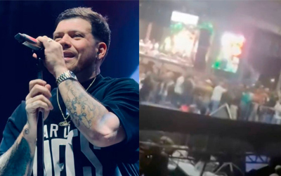 Camarote desaba em show do Ferrugem em MG e fãs são levados ao hospital