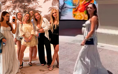 Grávida, Bruna Biancardi exibe barriga durante passeio com amigas em Las Vegas