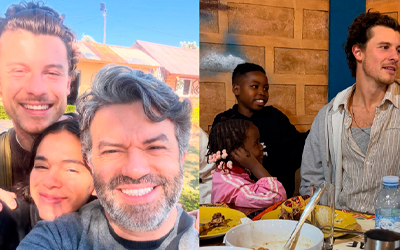 Bruna Marquezine e Shawn Mendes visitam projeto social em Angola; fundador agradece