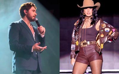 Ana Castela curte show do ex-namorado Gustavo Mioto em São Paulo