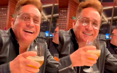 Leonardo celebra fim do jejum de 30 dias sem álcool: “Voltei, Brasil”